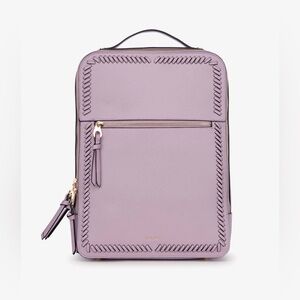 Calpak Kaya 15 inch Laptop Faux Leather Backpack Lavender NWT With Dust Bag $152